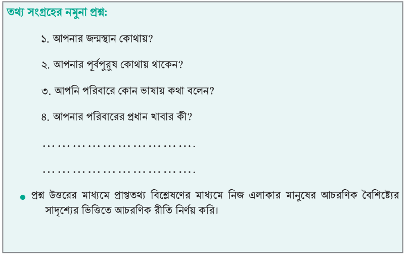 পরিবার ও সমাজে আমার ভূমিকা